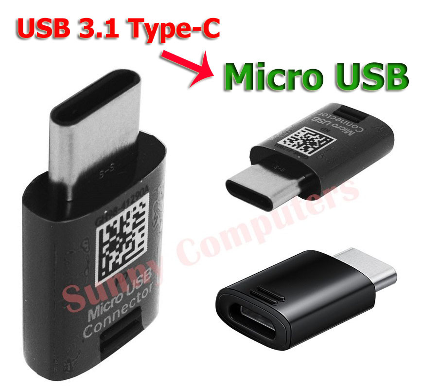 Samsung Original Micro USB to Type-C Converter Adapter For Galaxy S9 Plus Note8