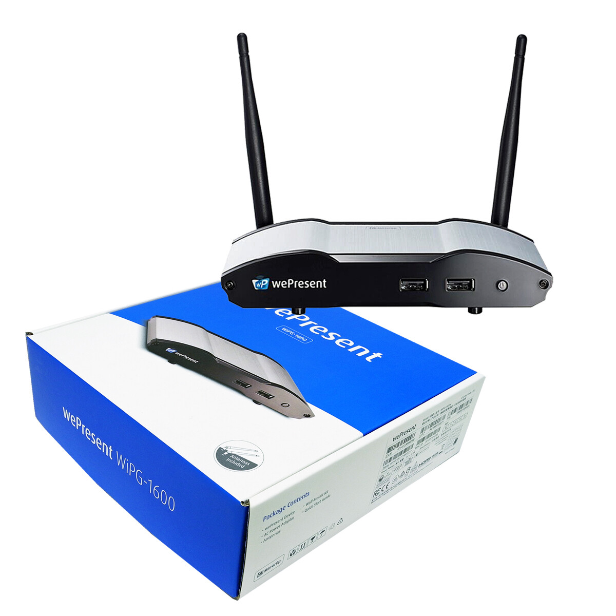 Barco wePresent WiPG-1600w wireless multimedia presentation system new origin...