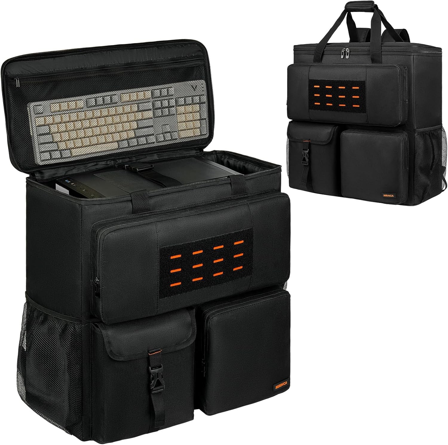 Computer Desktop Tower Large Carrying Case, PC Travel Case Backpack for ATX M...