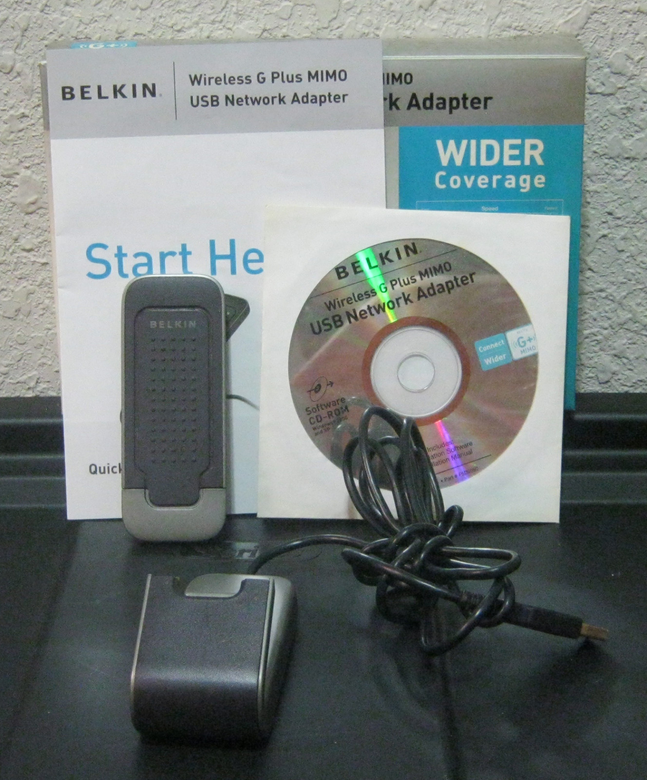 Belkin - F5D9050 - Wireless G Plus MIMO USB Network Adapter - v3 - 802.11b/g