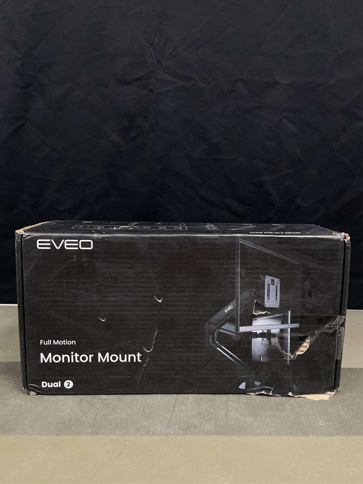 EVEO Premium Dual Monitor Mount 14"-32” Dual Monitor Arm VESA Bracket Adjustab 1