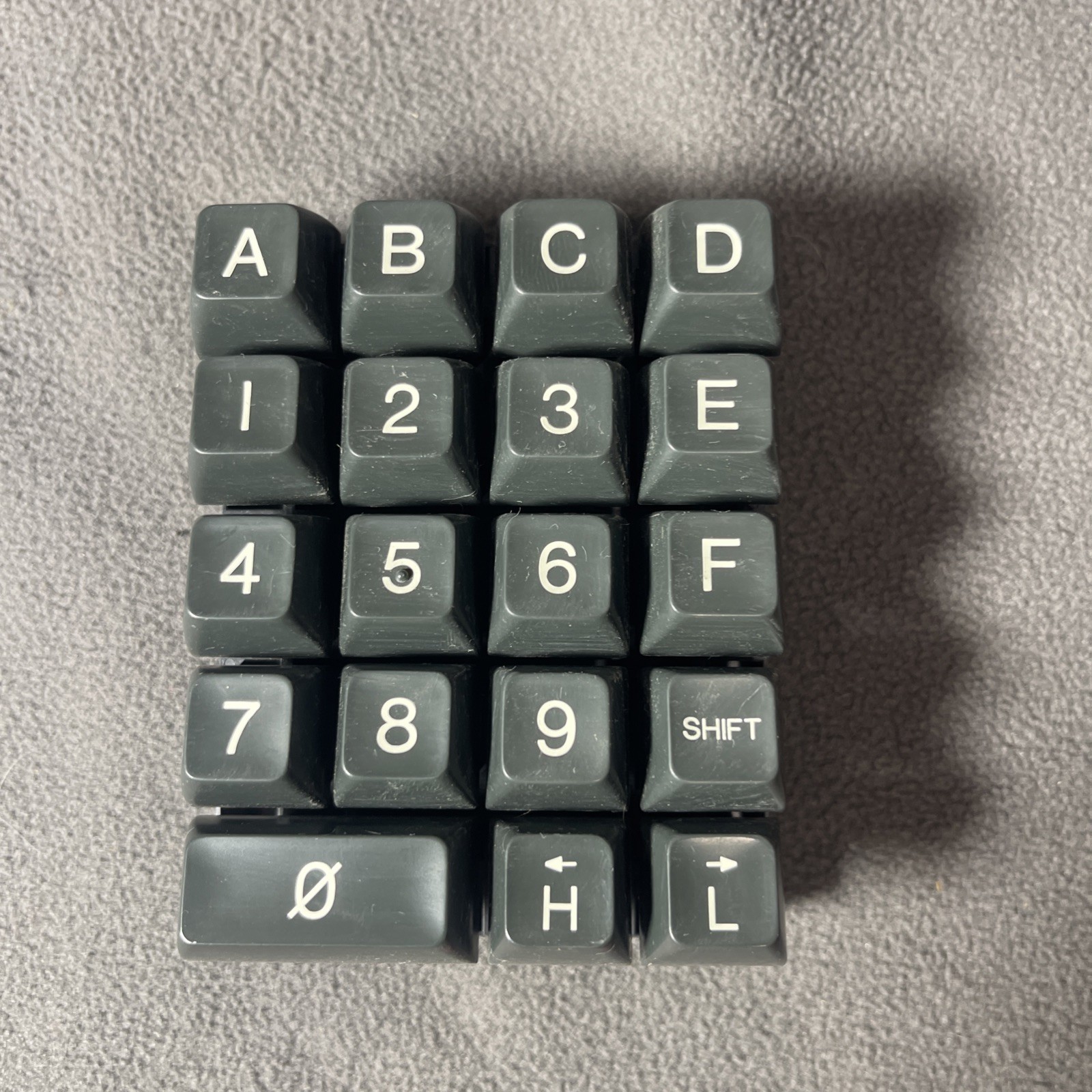 Vintage Hexadecimal Keypad Encoder Grid Numeric Keypad Retro Computing