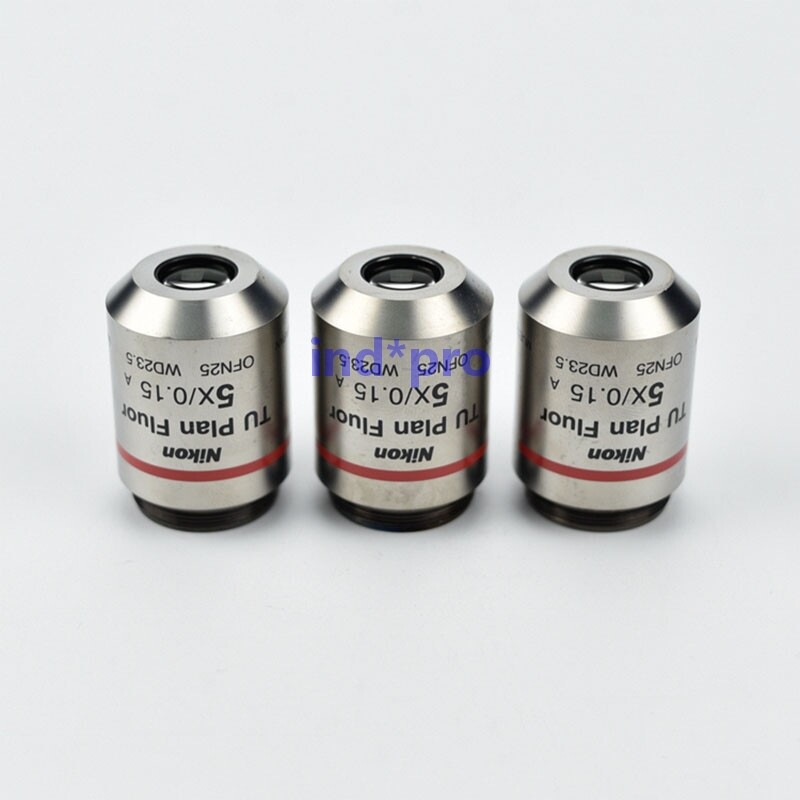 1Pc. Used TU Plan Fluor 5x/0.15 A Bright Field Fluorescent Objective Tested