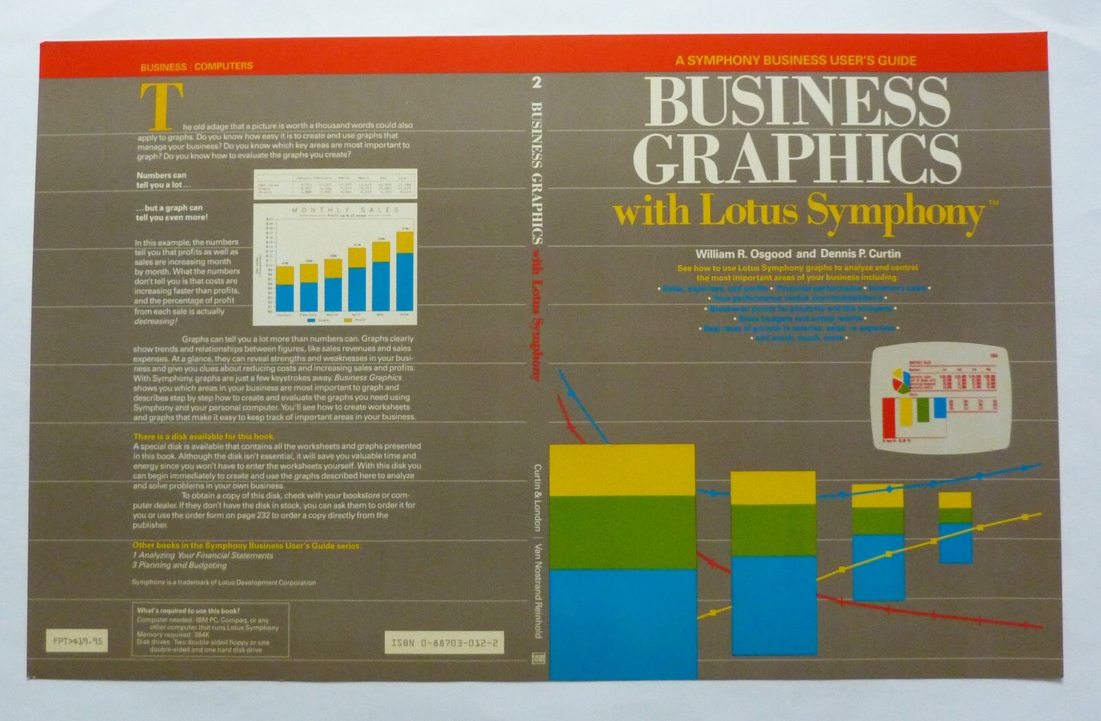 Collectable COVER/BUSINESS GRAPHICS w/ LOTUS SYMPHONY 80s PRINTER'S PROOF signed