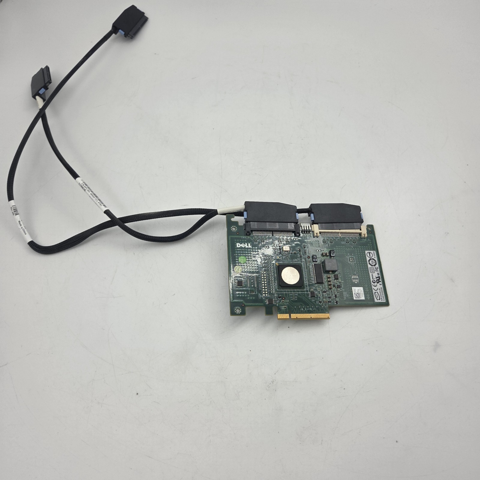Dell YK838 SAS 6/iR RAID Controller UCS-61 PCIe SAS SATA w/ Cables PowerEdge