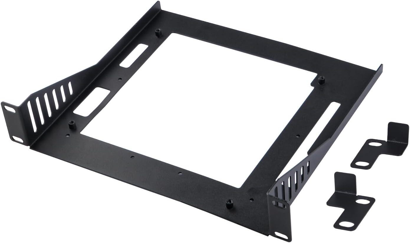Geeekpi Mini ITX Shelf 1U Rack for 10 Inch Server Rack, 7.87" Depth, Support Min
