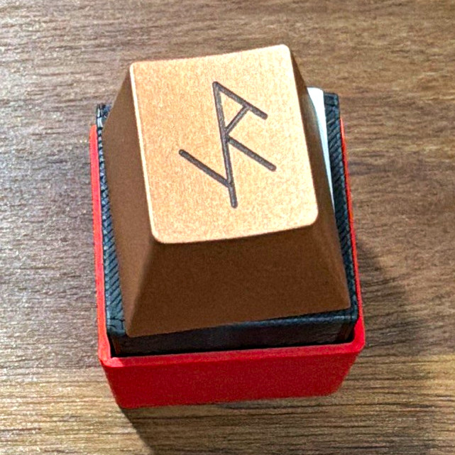 Salvun x Smith + Rune Artisan Mechanical Keyboard Copper Rose Gold Keycap - New