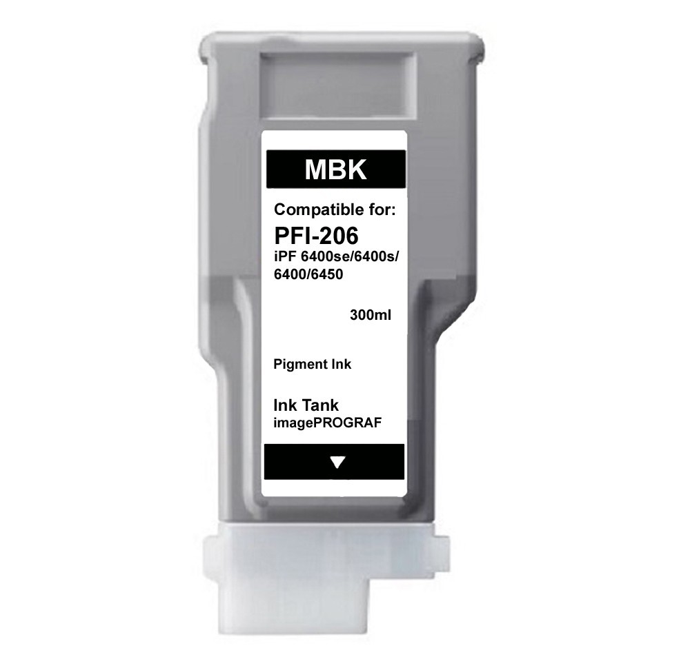 PFI-206 Matte Black Ink Cartridge for IPF 6400s 6400se 6400 6450 PFI206MBK