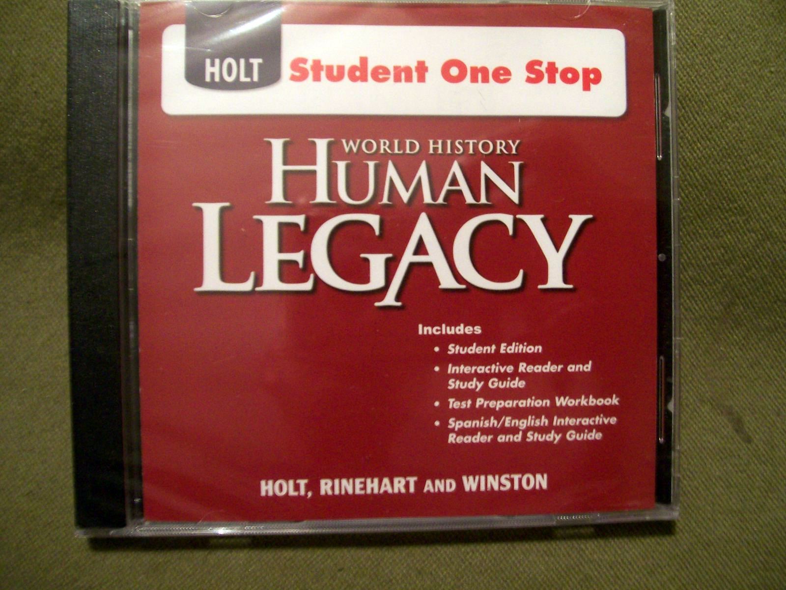 Holt Student One Stop World History Human Legacy CD-ROM