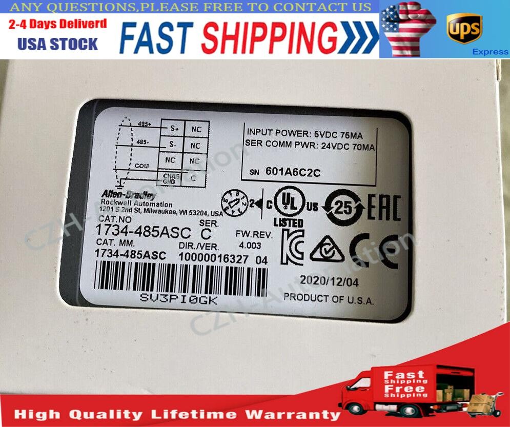 AB 1734-485ASC Series C Point I0 RS4 85 Comm Module 1734-485ASC NEW Spot Goods