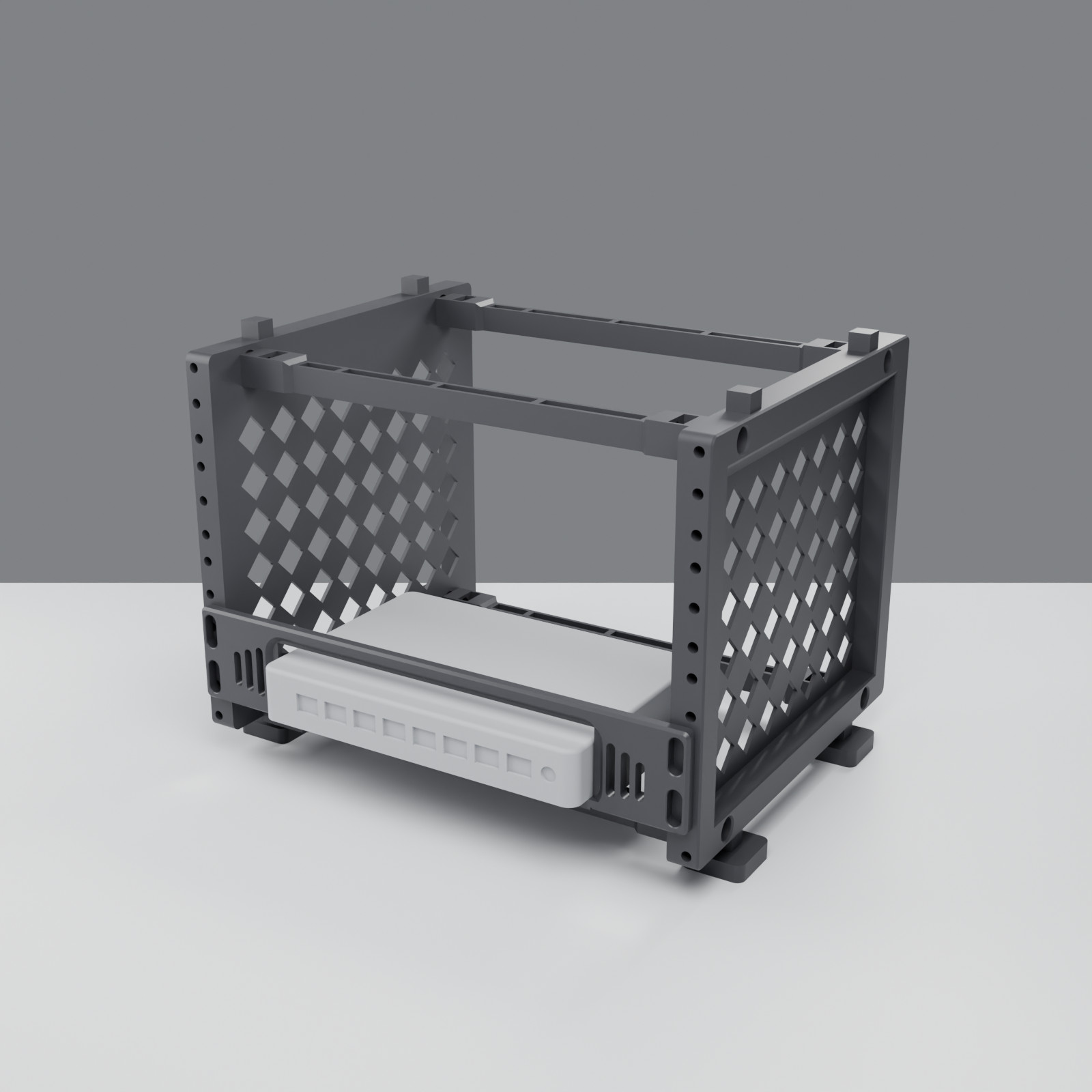 10 Inch Rack Mount 1U for TRENDnet TEG-S380 v2 TEG-S350 2.5G Switch Homelab PETG