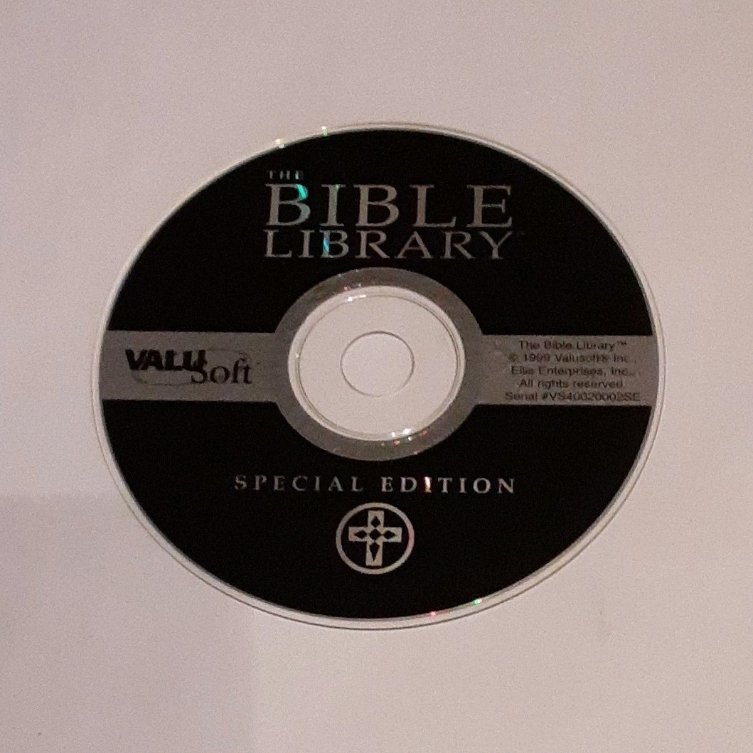 ValuSoft The Bible Library Special Edition CD-ROM Religion Software 1999