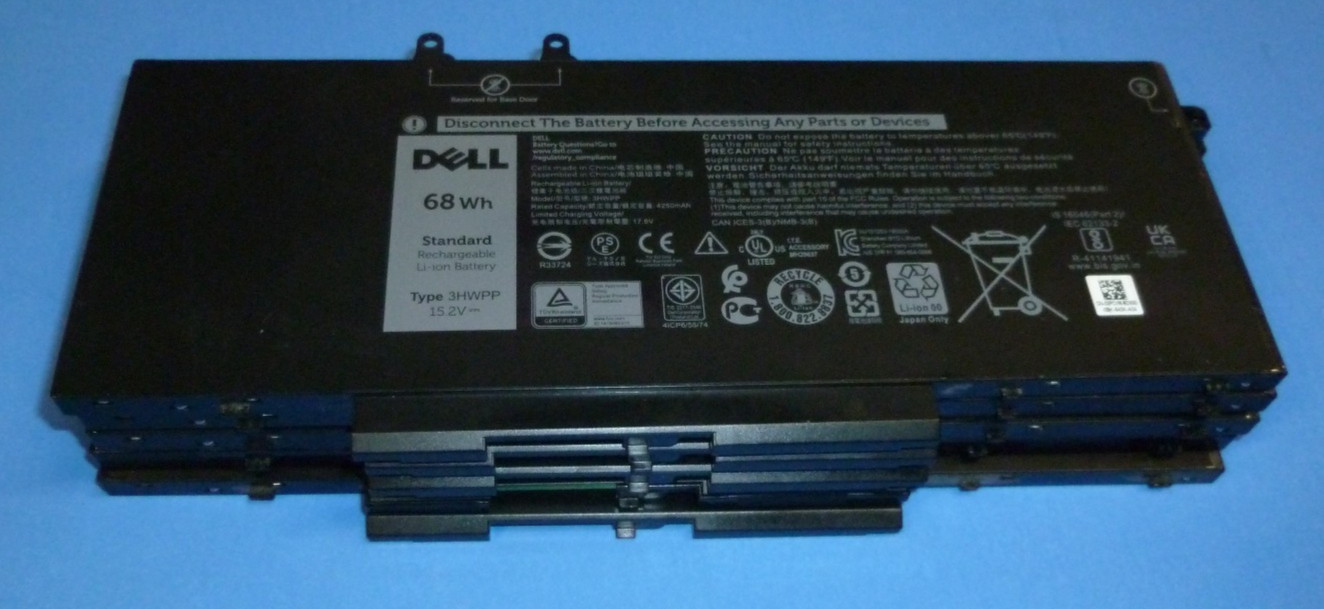 (LOT OF 5) Dell Latitude 5501 Precision 3541 4-Cell 68Wh Laptop Battery 3HWPP