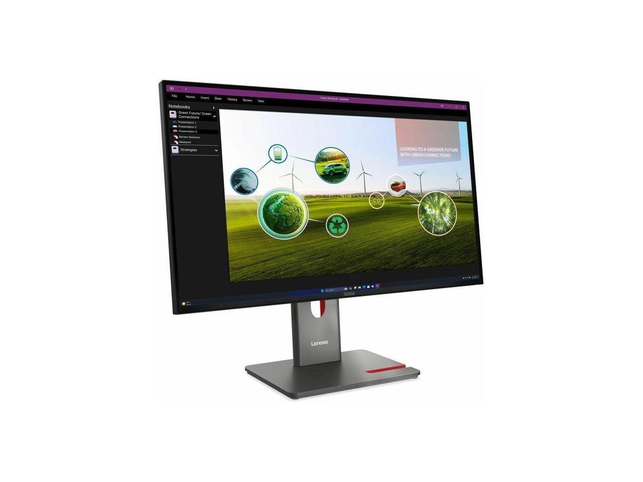 Lenovo ThinkVision P27Q-40 27" WQHD Monitor - 16:9 - IPS - WLED Backlight - 2560