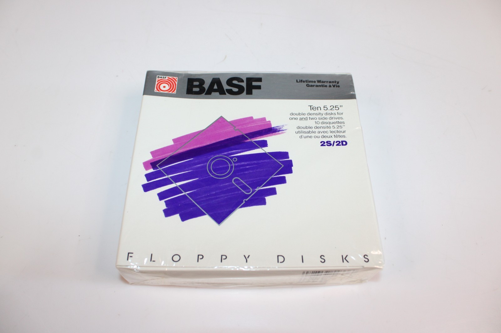 BASF 10 Pack 5 1/4" Floppy Disks 2S/2D NEW/SEALED