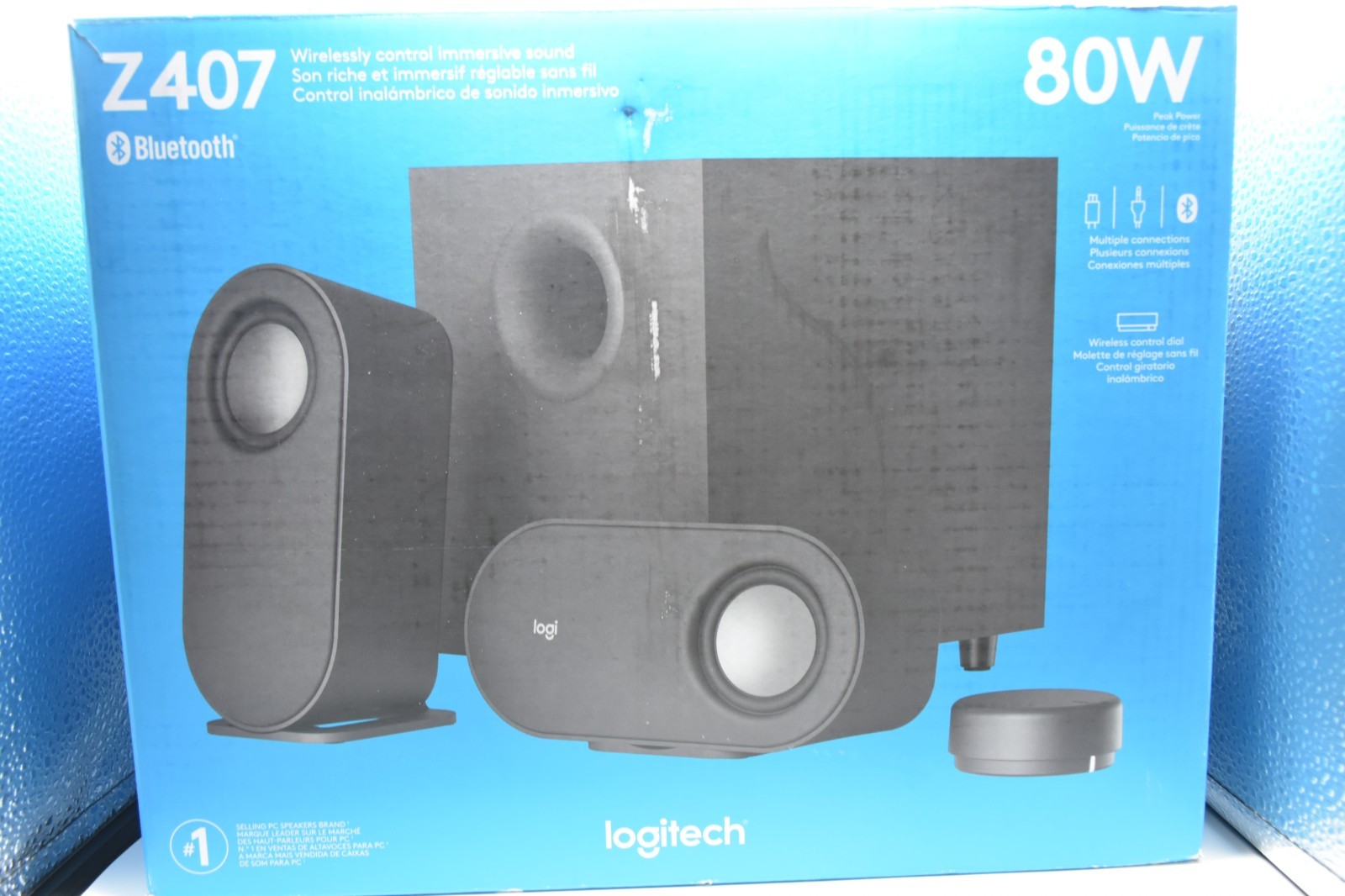 Logitech - Z407 2.1 Bluetooth Computer Speaker System with Wireless Control