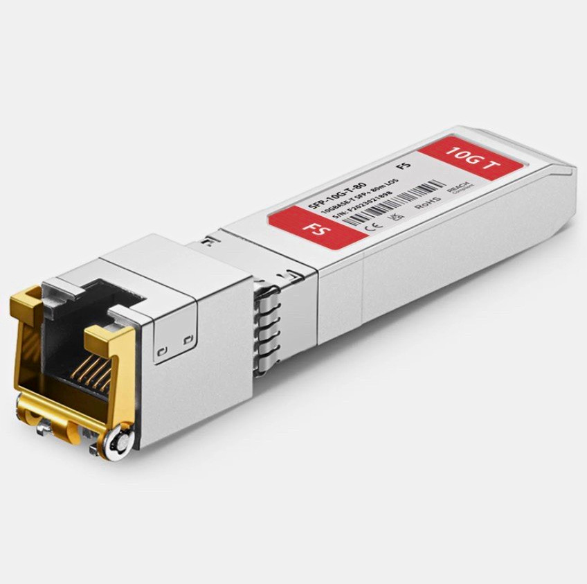 Dell FS SFP-10G-T 10GBASE-T SFP+ Copper RJ45 Transceiver Module – 80m
