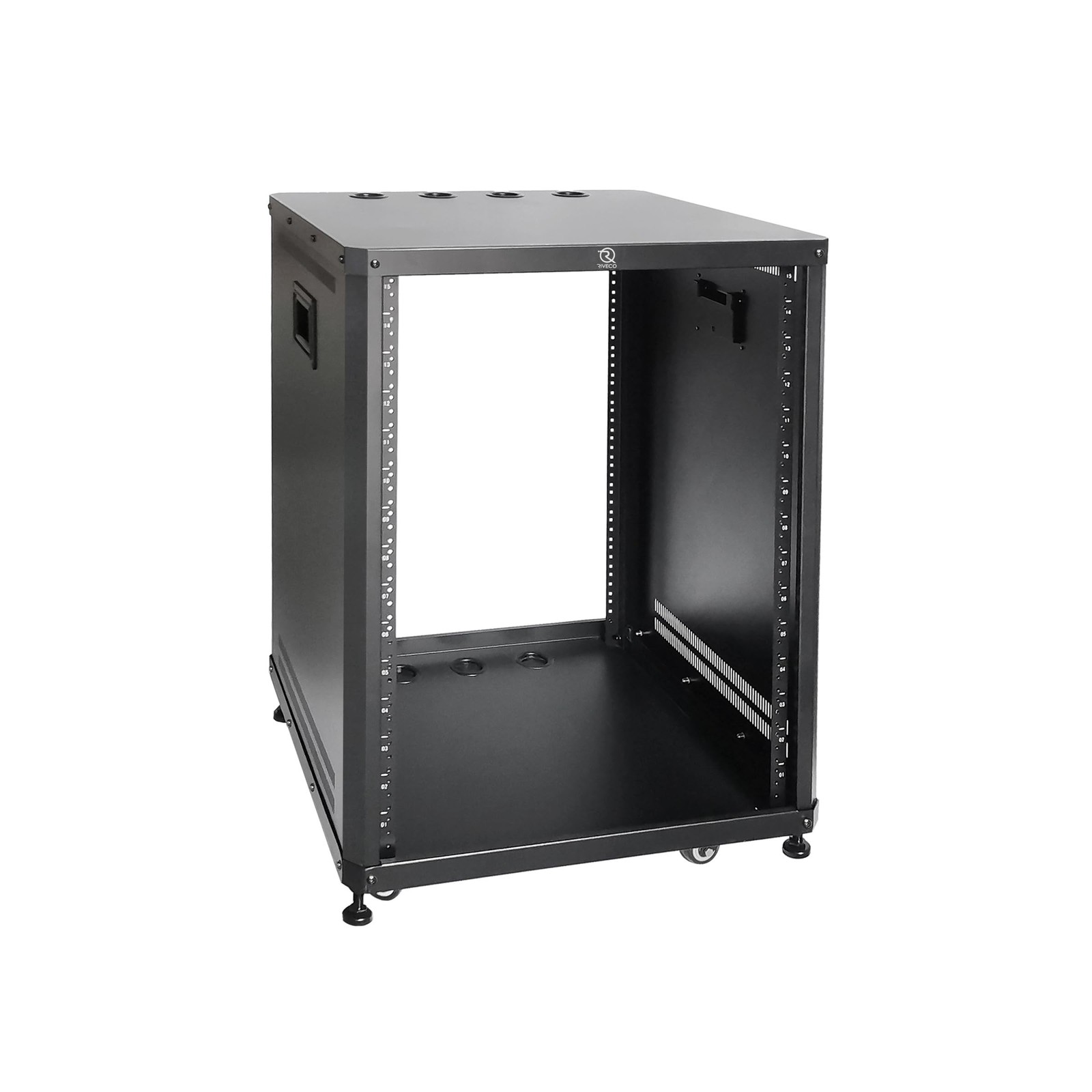 RIVECO 15U Network & Audio Rack with Feet & Wheels, Obtuse Angel Server Rack ...