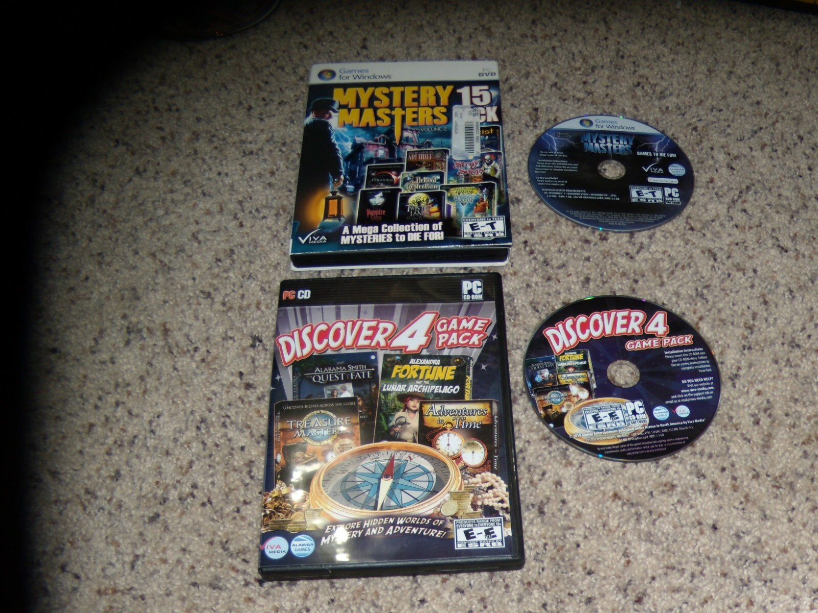 2 PC Games: Discover 4 Game Pack and Mystery Masters 15 Pack 