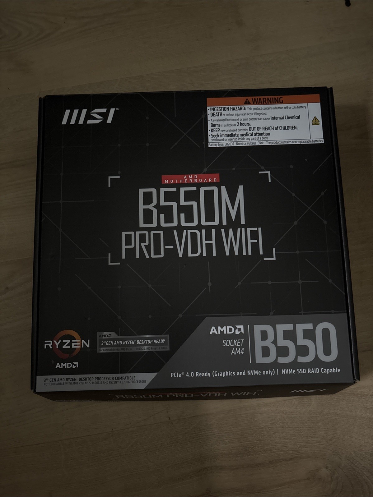 MSI ‎B550M PRO-VDH WIFI Socket AM4 AMD Motherboard