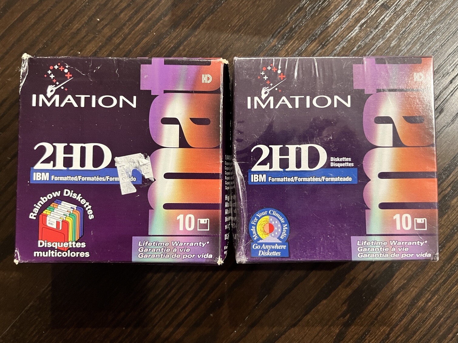 Imation 2HDFloppy Discs 3.5" 1.44 MB Diskettes 20 Pack IBM Formatted SEALED