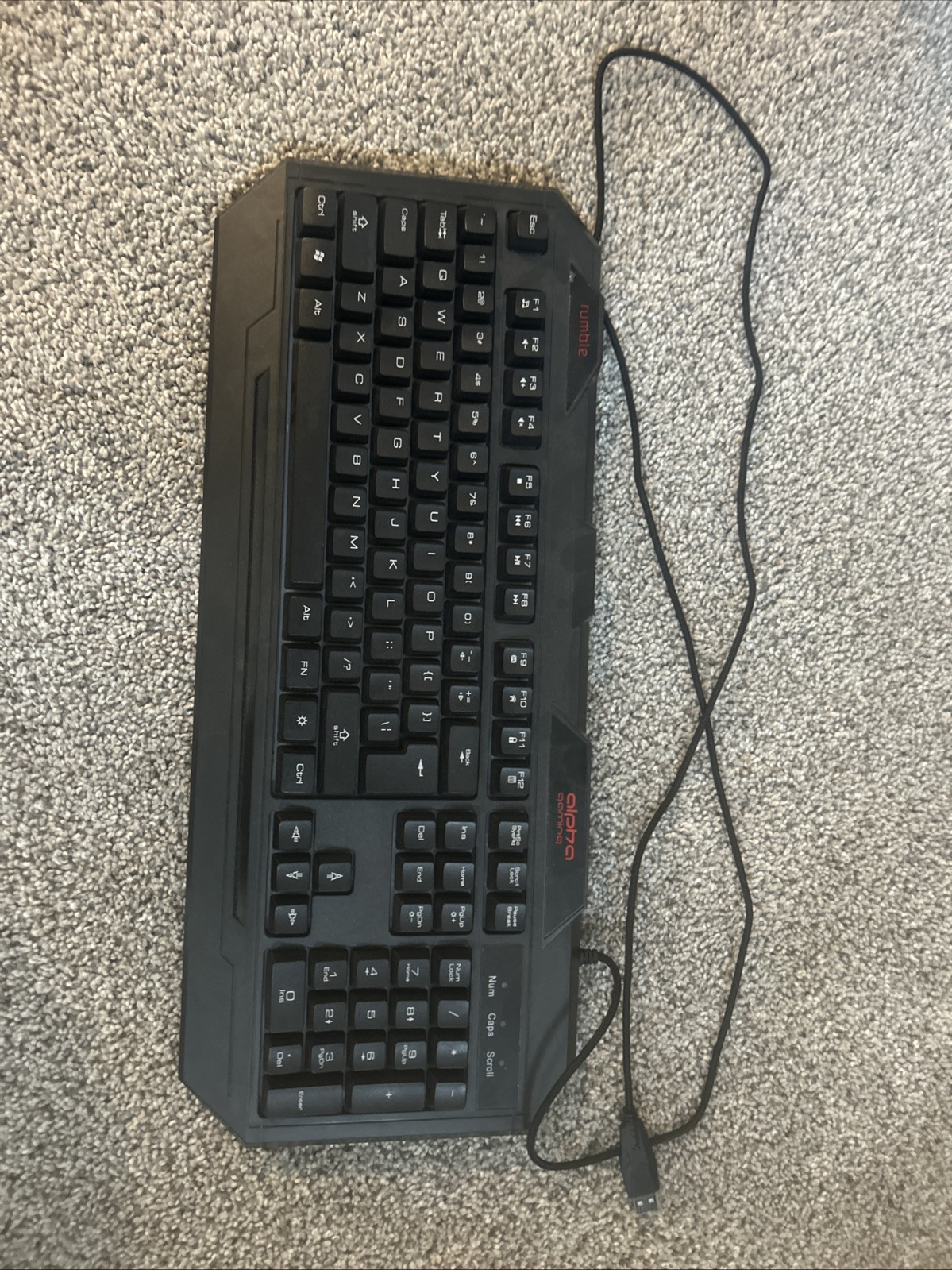 Alpha Gaming Rumble Semi Mechanical Keyboard