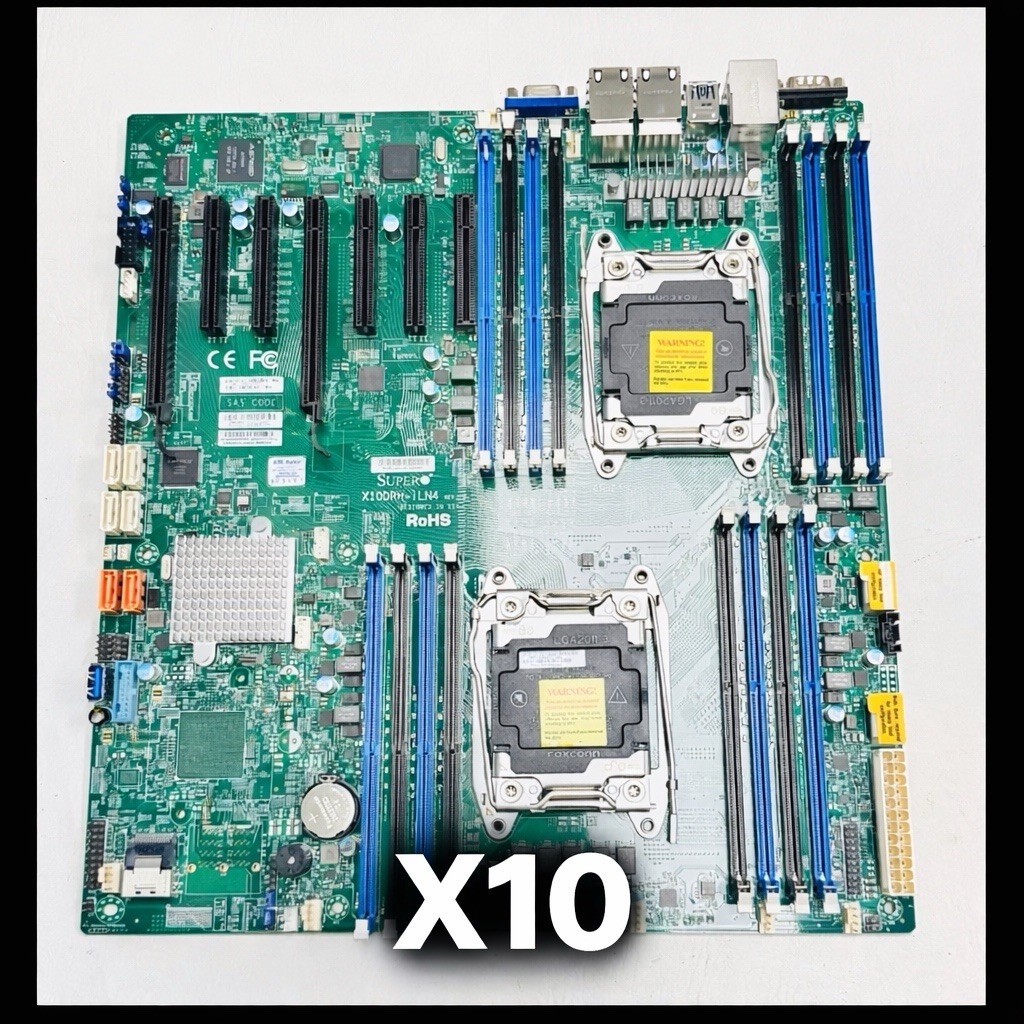 WORKING LOT OF 10X Supermicro X10DRH-iLN4 Motherboards