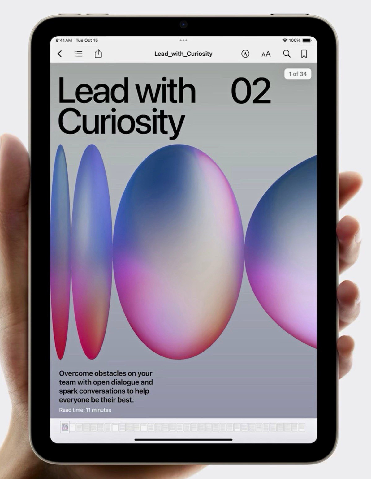 Apple iPad mini (A17 Pro) 128GB Series Tablet - Silver
