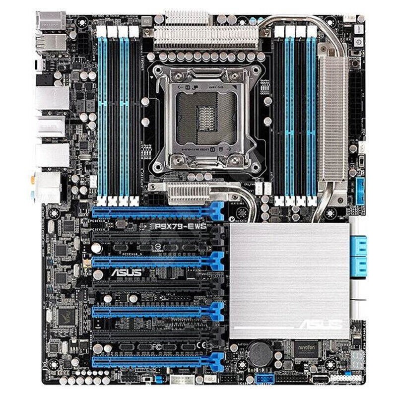 For ASUS P9X79-E WS motherboard X79 LGA2011 8*DDR3 64G ATX Tested ok