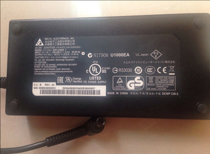 Original Delta 230W 19.5V 11.8A ADP-230EB T Adapter Charger for ASUS G750JH-DB71