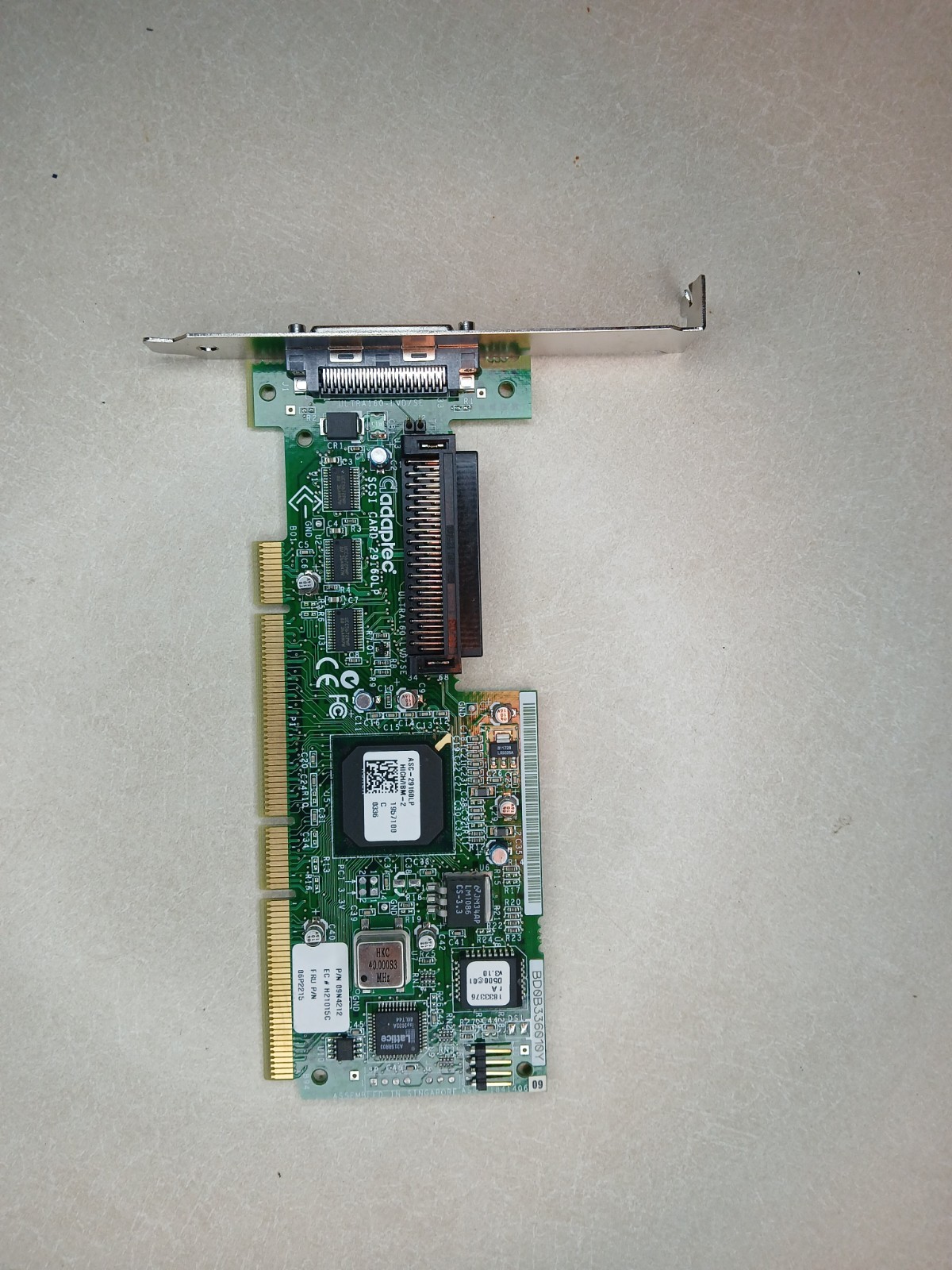 ADAPTEC 29160LP SCSI ULTRA-160 SCSI PCI CONTROLLER CARD