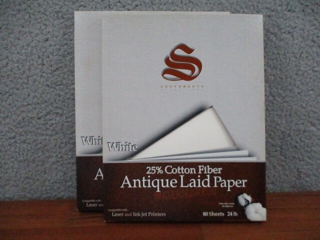 Lot Of 2 80 Southworth White 24lb Open Pack APPROXIMATELY 150 PAGES 8.5x11