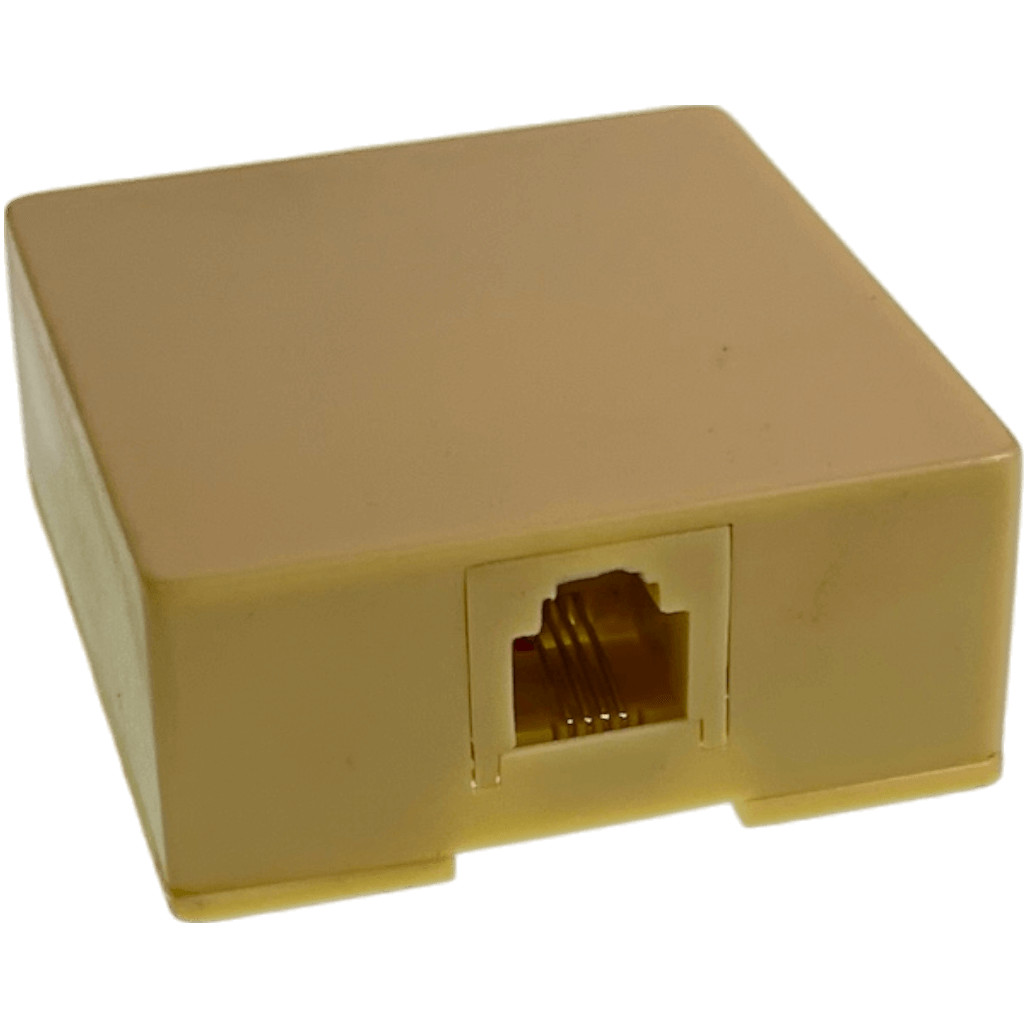 202177 6P4C Ivory Surface Mount Box