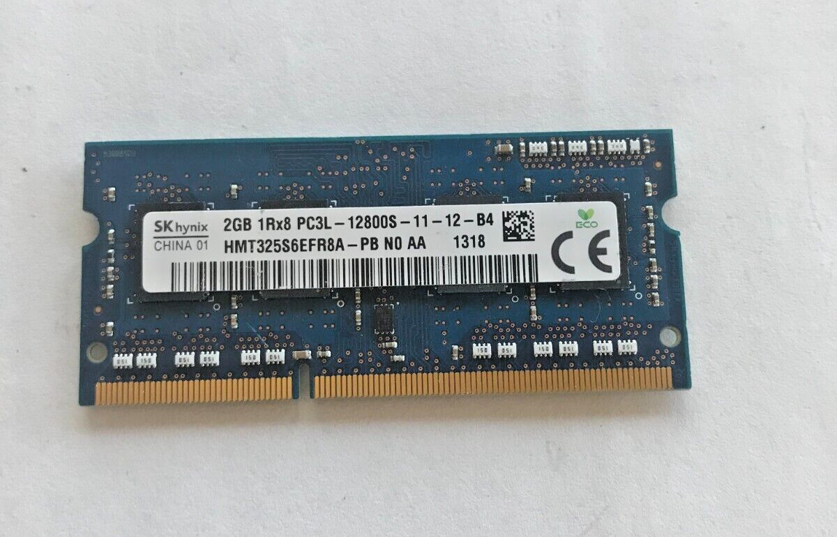 SK Hynix 2GB 1Rx8 PC3L-12800S SO-DIMM Memory RAM HMT325S6EFR8A-PB