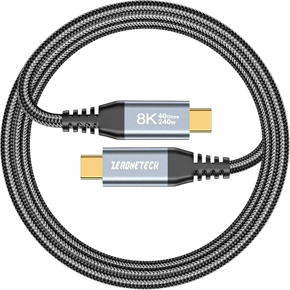 40Gbps USB C Monitor Cable 3.3FT, [8K@60Hz/Dual 4K@60Hz] Display Video...