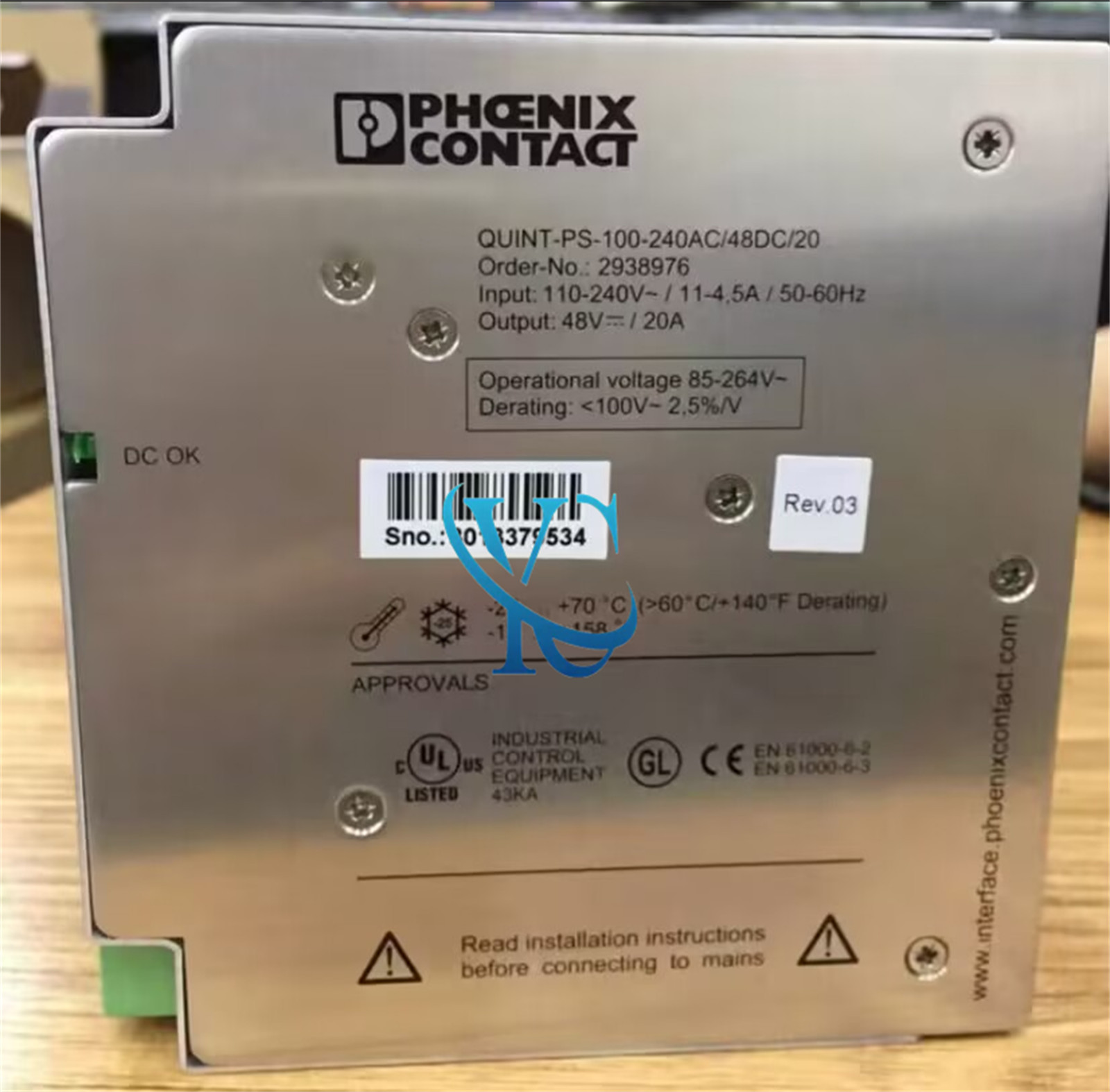 1PCS QUINT-PS-100-240AC/48DC/20 2938976 Switch Power Supply Fedex or DHL
