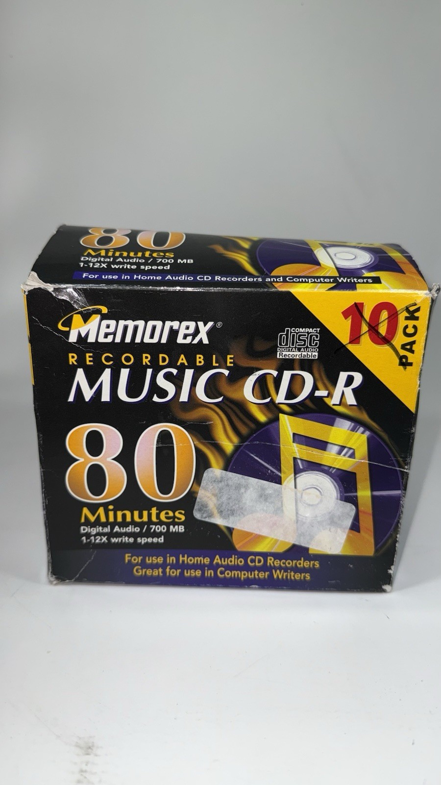 Memorex Recordable Music CD-R Compact Disc Digital Audio Recordable Lot Of 9