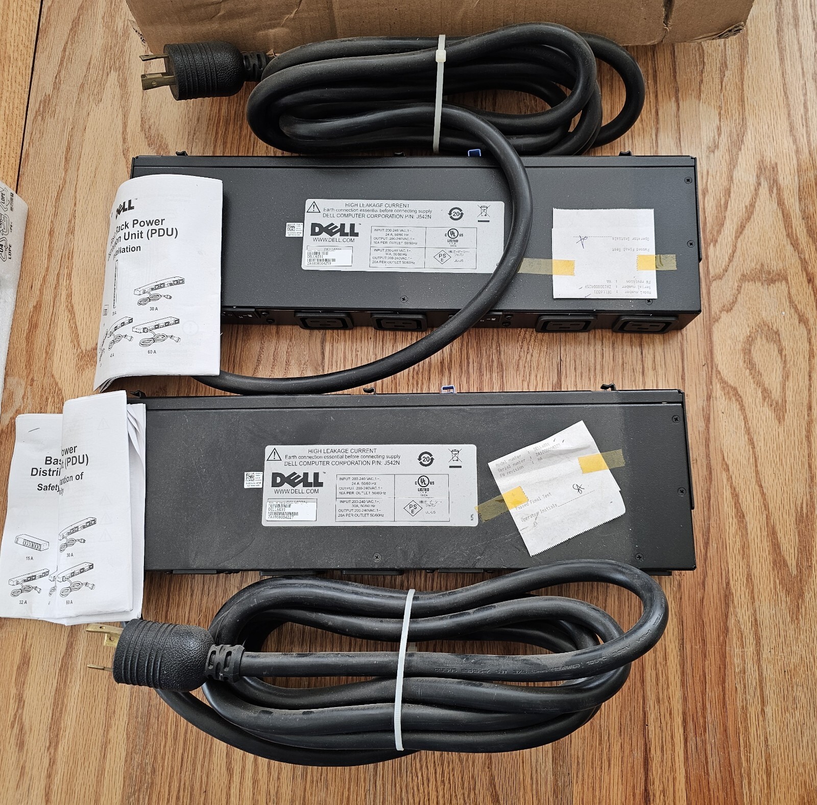 Dell 6031 PDU Power Distribution 200-240VAC L6-30P 24A, 4x C19 20A Outlets 5T439