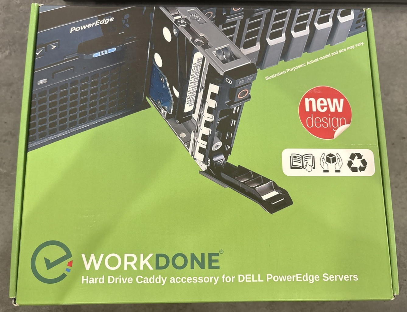Hard Drive Caddy For 2.5" Chasis WorkDone Dell EMC Poweredge Servers (12 Pack)