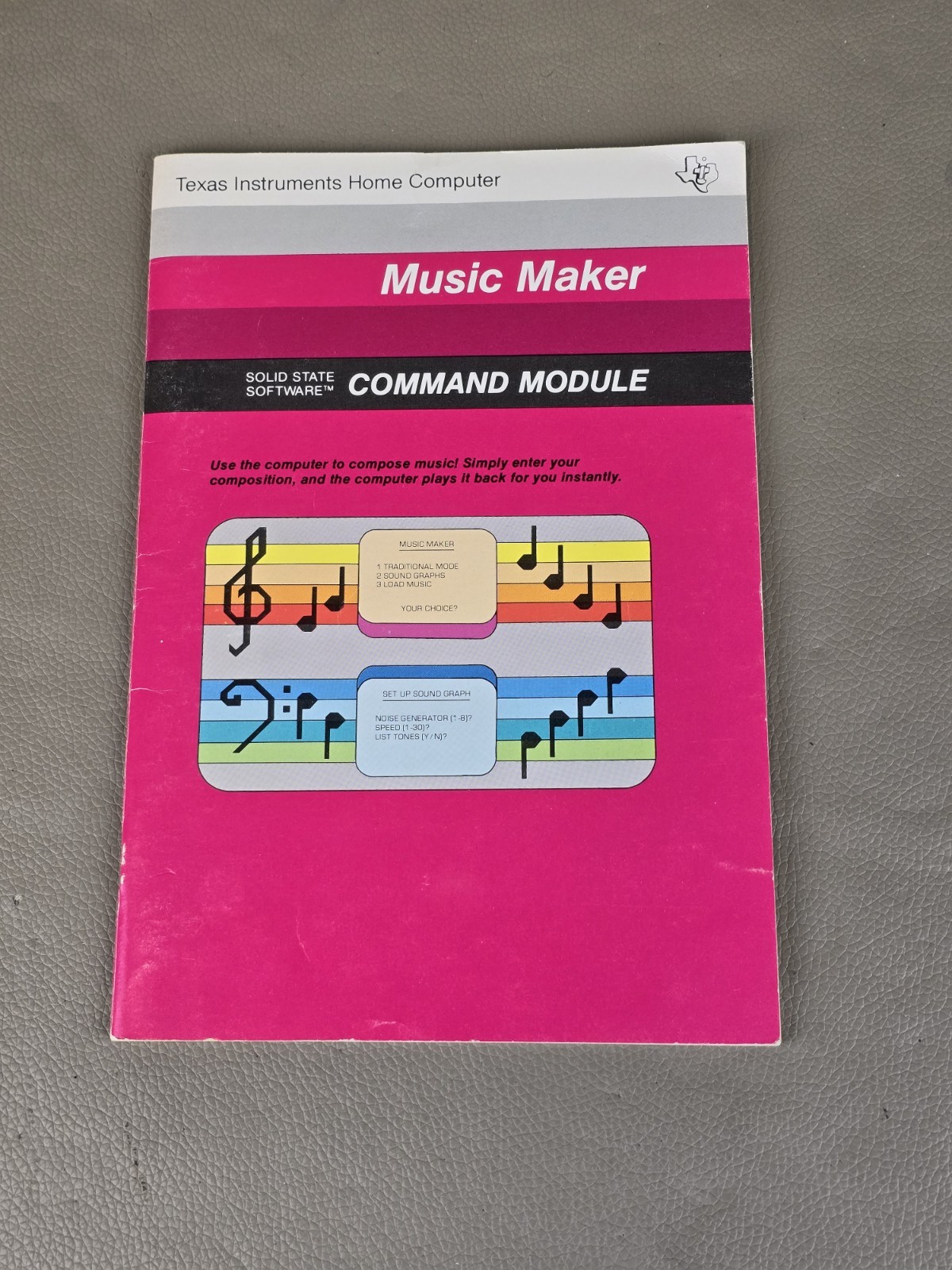 Texas Instruments Home Computer Music Maker Manual P-510