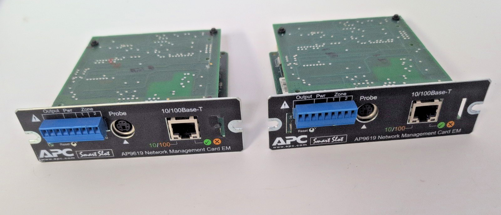 Lot of 2 APC SmartSlot AP9619 Network Management Card EM