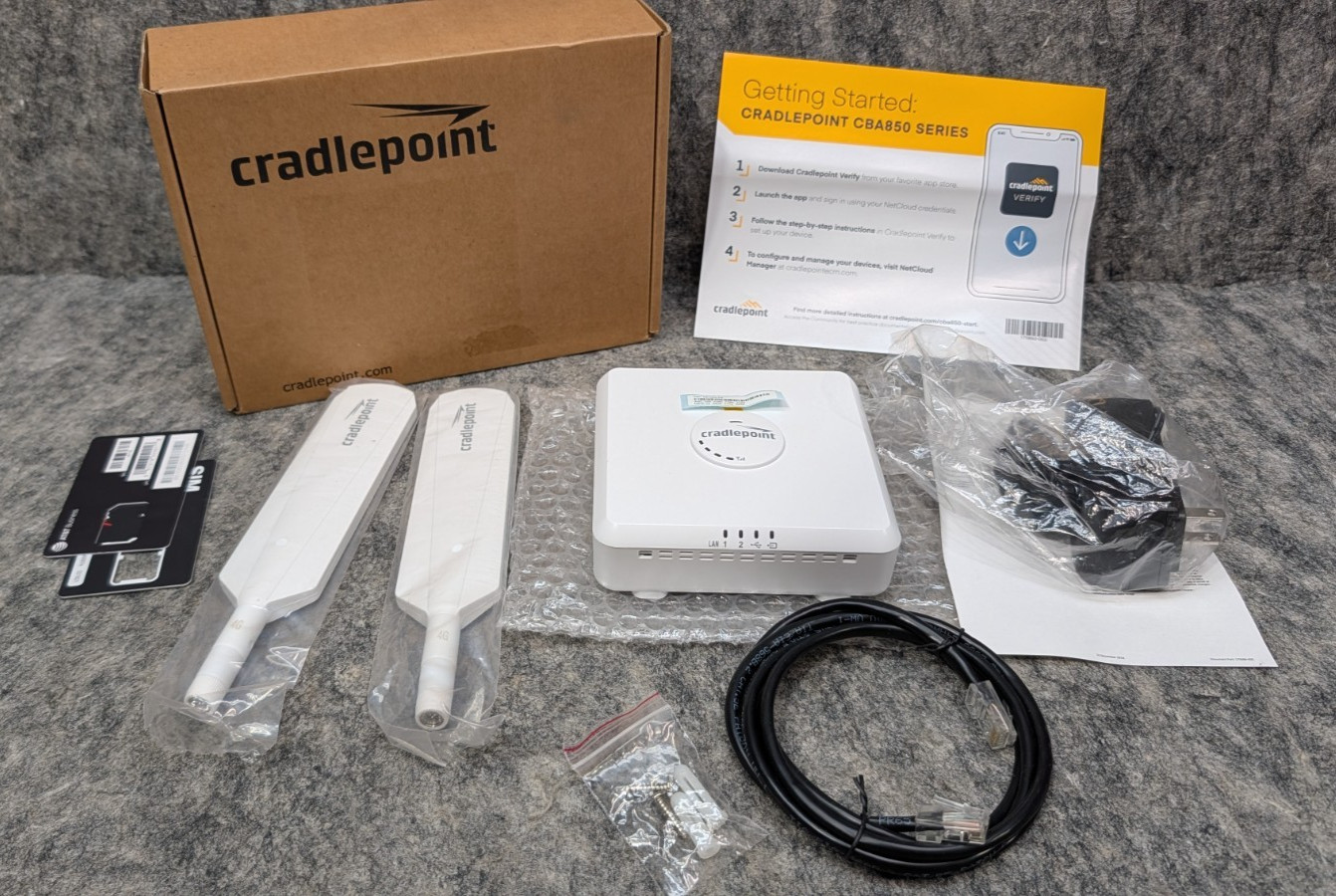 CRADLEPOINT CELLULAR ETHERNET ROUTER BB3-0850LP6-N0N
