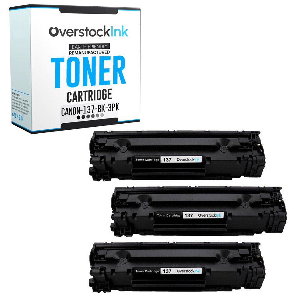 3-Pack Replacement OSI Toner 137 Cartridges for Canon imageCLASS LBP151dw MF212w