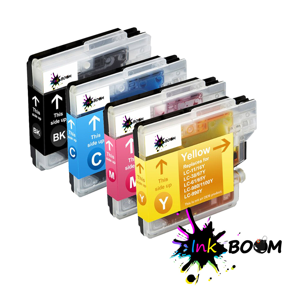 4 Ink Cartridge fits Brother LC61 MFC-J415W MFC-5490CN MFC-J615W DCP-197C