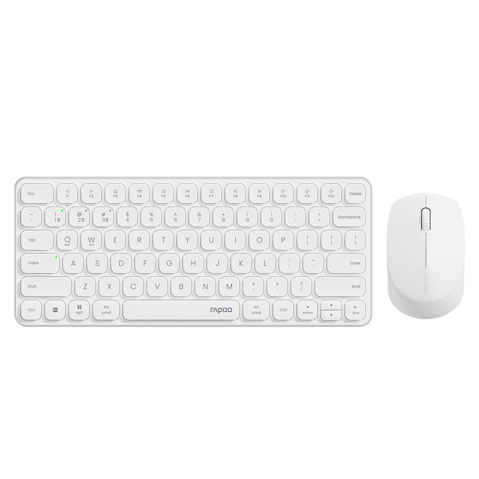 Rapoo 9010M Wireless Keyboard Mouse Set Multi-Device White