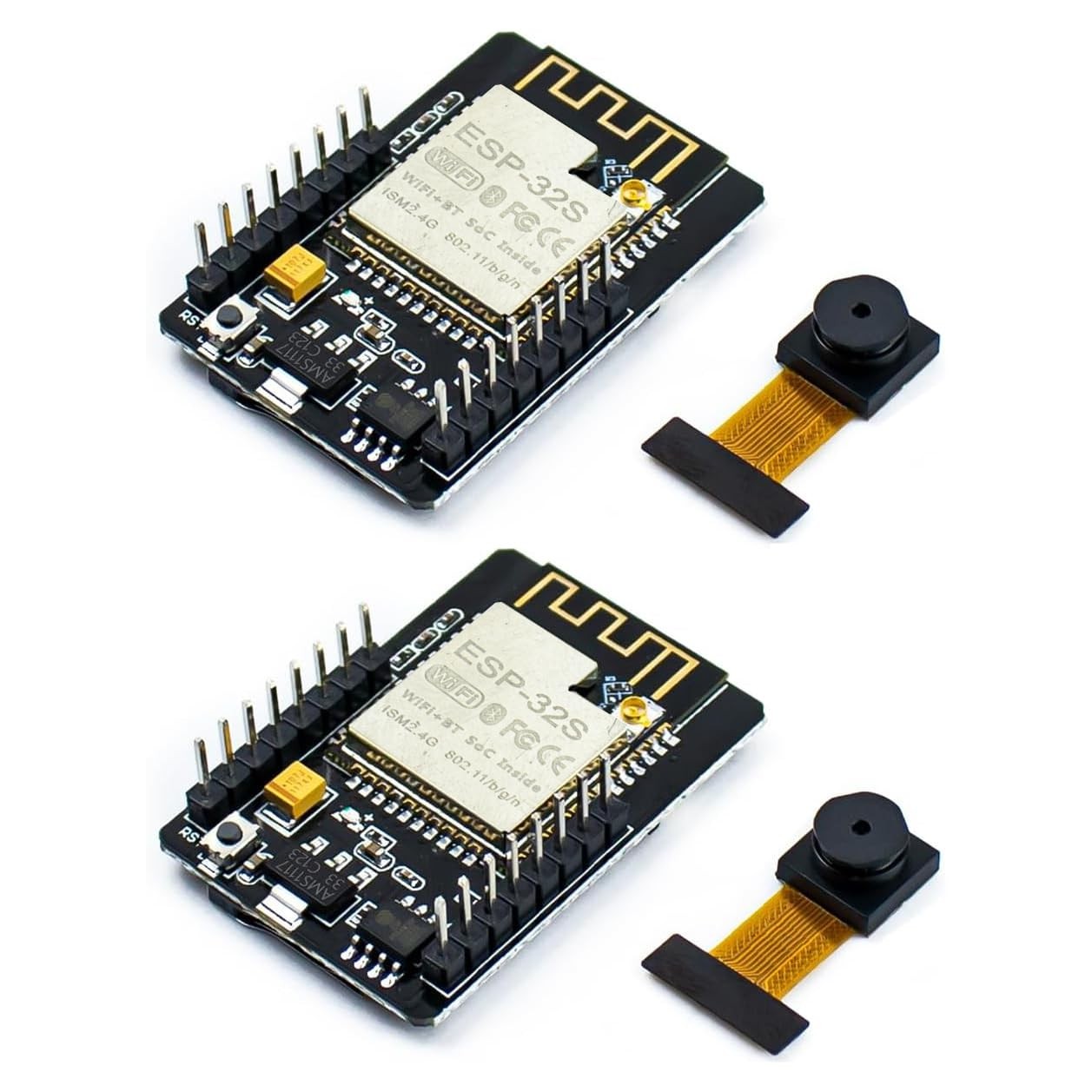 Hosyond 2Pcs ESP32-CAM Wireless WiFi+Bluetooth Development Board with OV Camera