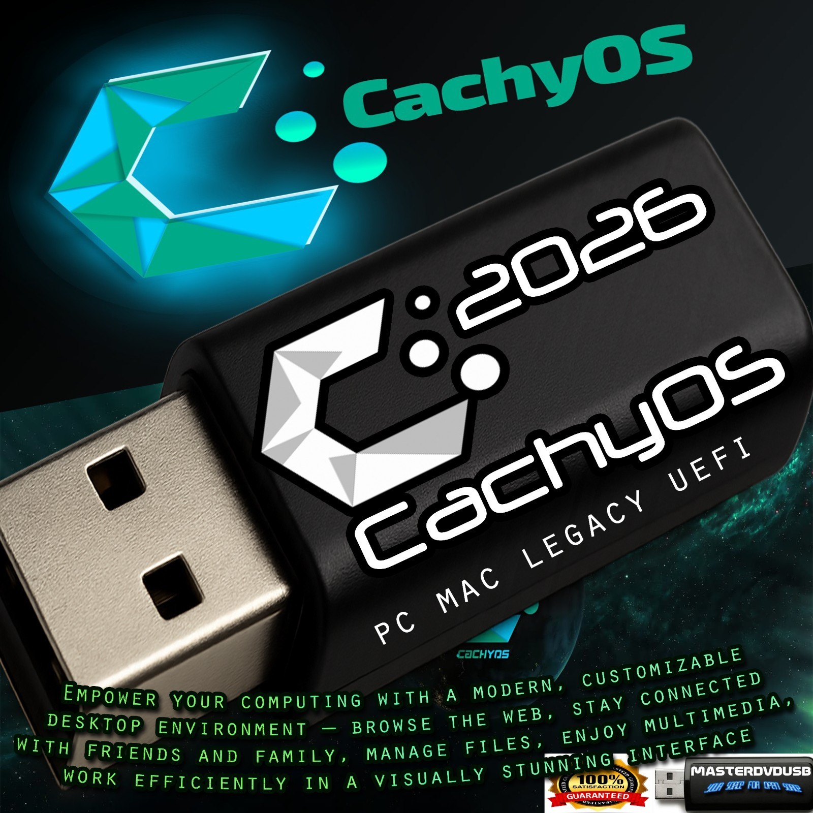 CachyOS 2025 Bootable Live USB Installer – Performance-Optimized Arch-Based