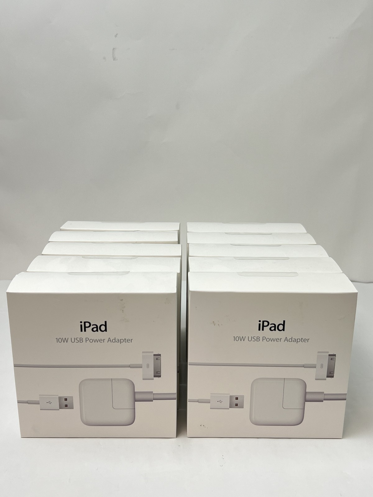 10 Pack Apple A1357 10W USB Power Adapter for iPhone, ipad and iPod - White