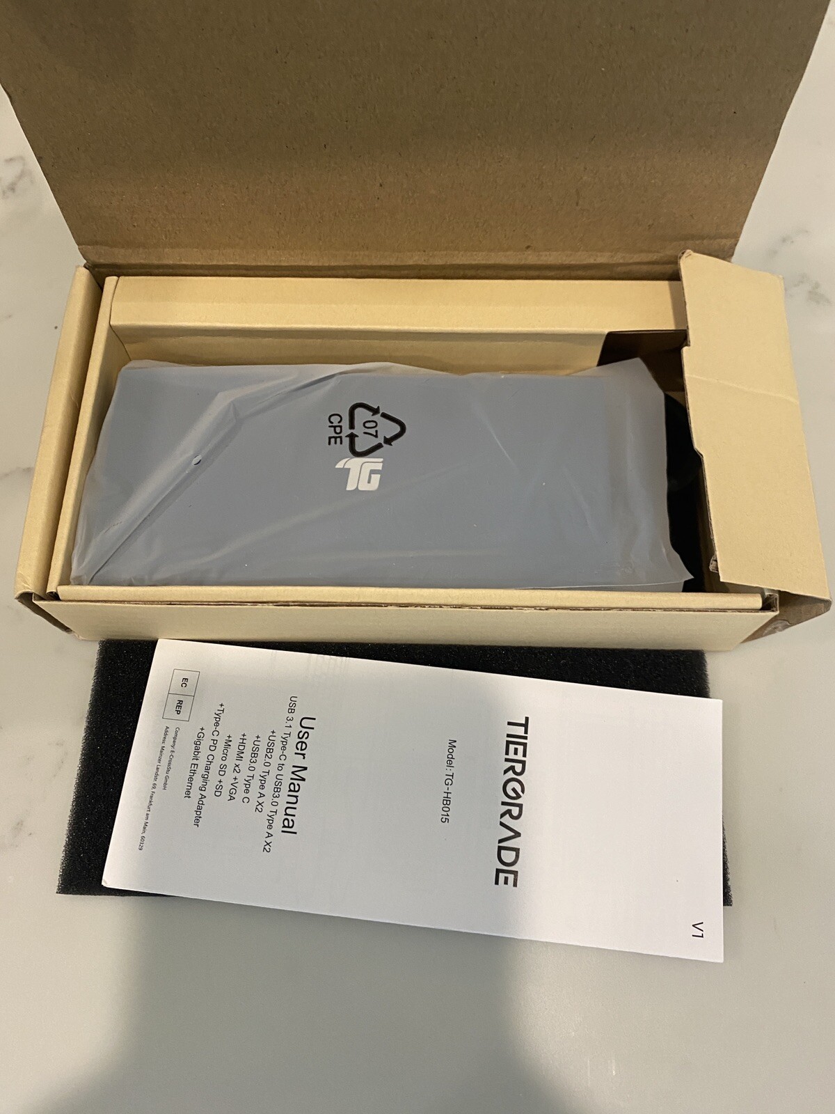 TIERGRADE MODEL: TG-HB015 USB C Hub, Tiergrade USB-C Docking Station, 12 in 1 Tr
