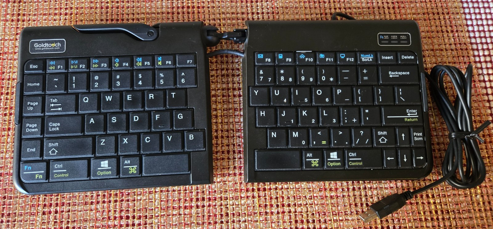 Goldtouch SK-2721 Adjustable MAC/PC Ergonomic Foldable Mobile Wired Keyboard